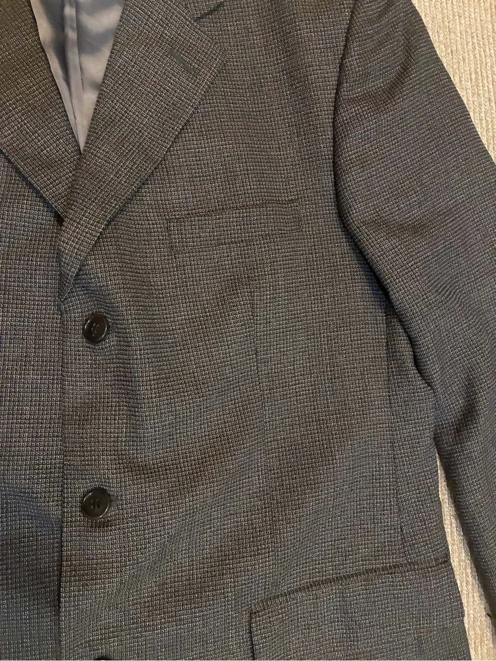 Linea UOMO gray micro-pattern casual men’s coat or blazer size 43R